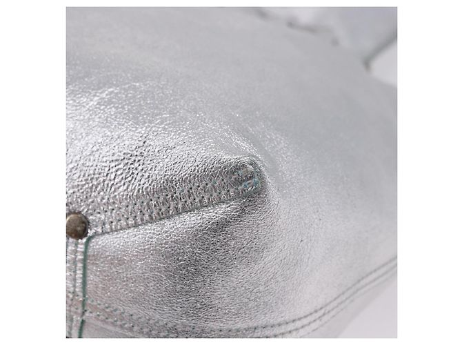 Autre Marque Borsa a mano TIFFANY&Co. in pelle argento Auth 193028A - vista 16