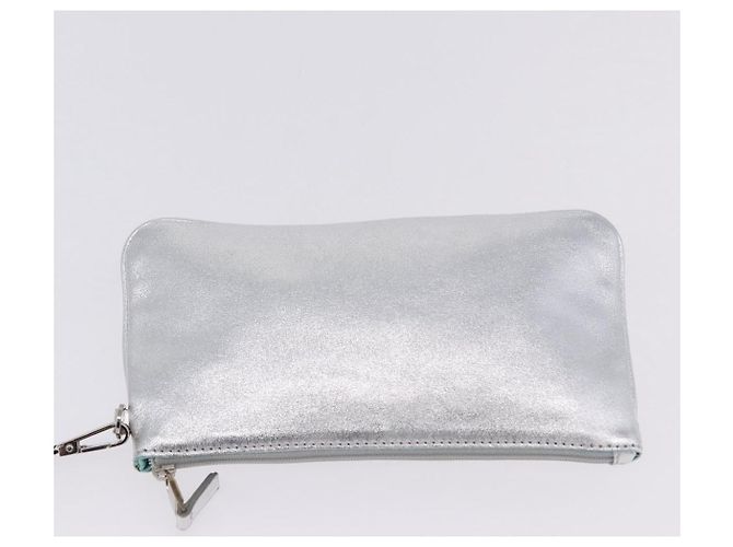Autre Marque Borsa a mano TIFFANY&Co. in pelle argento Auth 193028A - vista 19