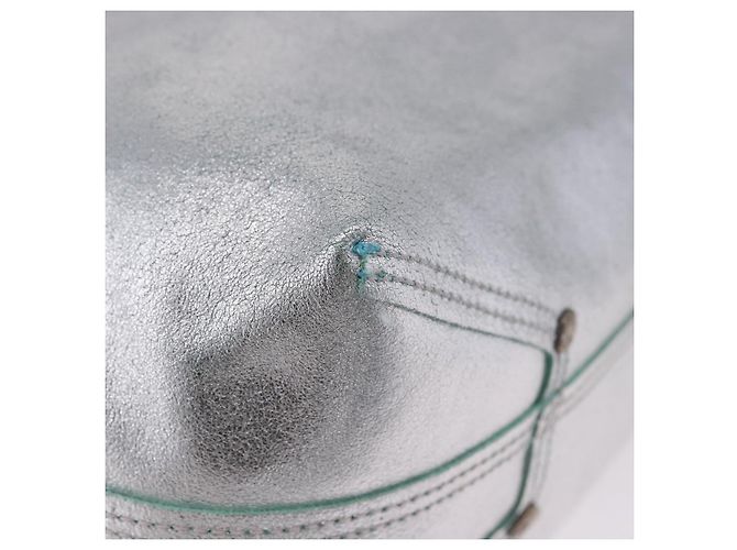 Autre Marque Borsa a mano TIFFANY&Co. in pelle argento Auth 193028A - vista 9