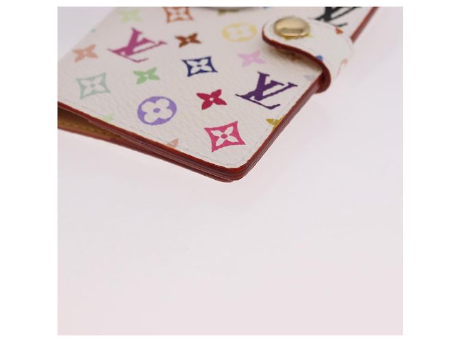 LOUIS VUITTON Monogram Multicolor Carnet de Val Mini Agenda M92653 Auth 192033V Bianco - vista 14