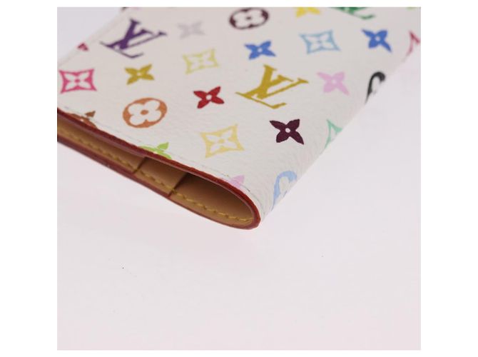 LOUIS VUITTON Monogram Multicolor Carnet de Val Mini Agenda M92653 Auth 192033V Bianco - vista 16