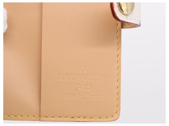 LOUIS VUITTON Monogram Multicolor Carnet de Val Mini Agenda M92653 Auth 192033V Bianco - vista 18