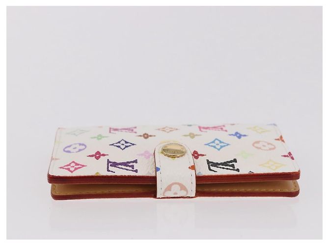 LOUIS VUITTON Monogram Multicolor Carnet de Val Mini Agenda M92653 Auth 192033V Bianco - vista 3