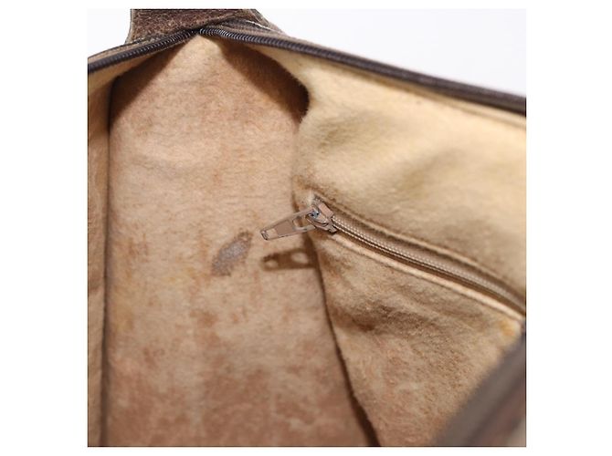 Borsa GUCCI GG Supreme Web Sherry Line PVC Beige Oro 41 02 039 Auth BA14425 D'oro - vista 20