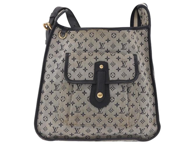 LOUIS VUITTON Monogram Mini Besace Mary Kate Bag Navy M92320 LV Auth bs36145 Blu navy - vista 13