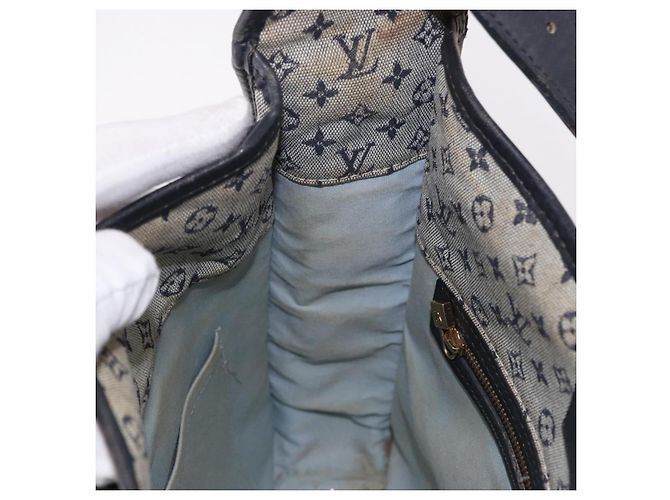 LOUIS VUITTON Monogram Mini Besace Mary Kate Bag Navy M92320 LV Auth bs36145 Blu navy - vista 20