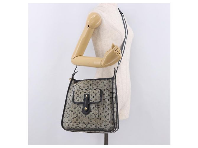 LOUIS VUITTON Monogram Mini Besace Mary Kate Bag Navy M92320 LV Auth bs36145 Blu navy - vista 23