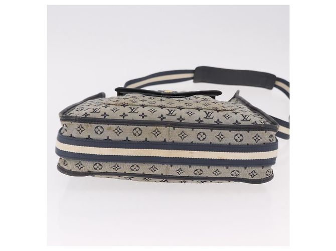 LOUIS VUITTON Monogram Mini Besace Mary Kate Bag Navy M92320 LV Auth bs36145 Blu navy - vista 6