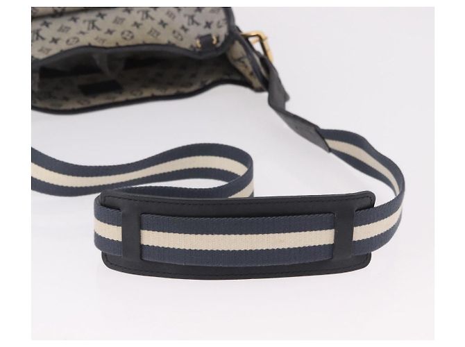 LOUIS VUITTON Monogram Mini Besace Mary Kate Bag Navy M92320 LV Auth bs36145 Blu navy - vista 8
