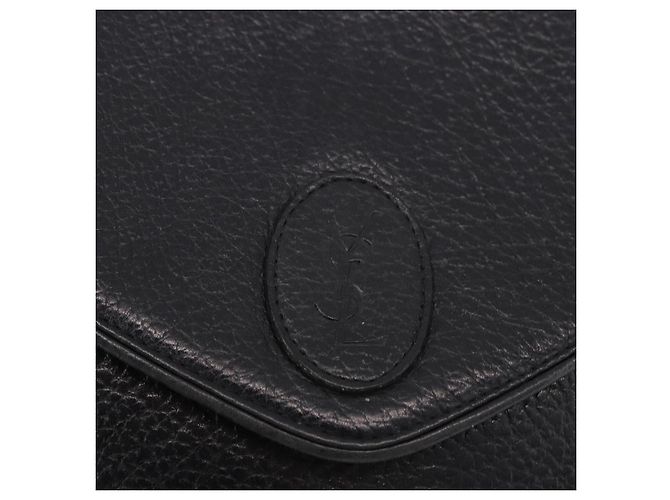 Borsa a Spalla SAINT LAURENT in Pelle Nera e Oro Auth bs36080 Nero D'oro - vista 17