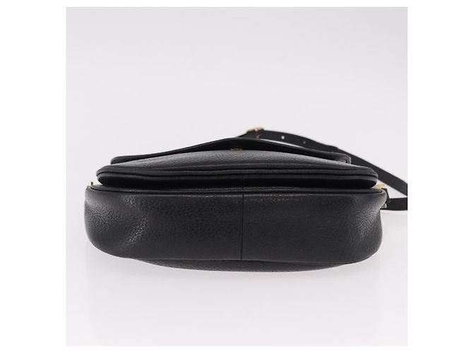 Borsa a Spalla SAINT LAURENT in Pelle Nera e Oro Auth bs36080 Nero D'oro - vista 5