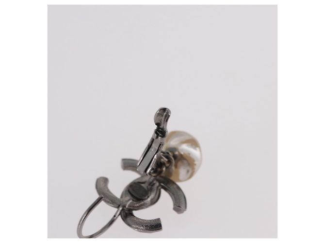 Orecchini CHANEL COCO Mark Pierce Earring metallo Silver CC Auth 189767A Argento - vista 11