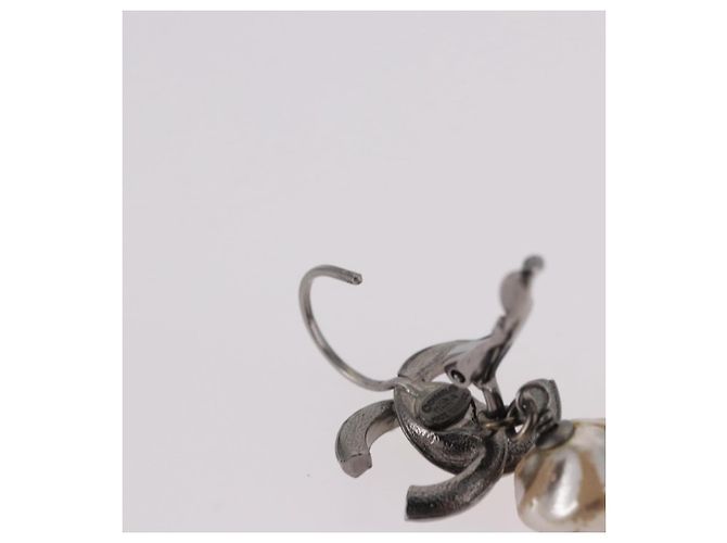 Orecchini CHANEL COCO Mark Pierce Earring metallo Silver CC Auth 189767A Argento - vista 12