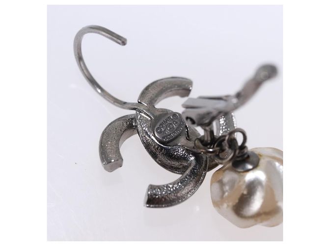 Orecchini CHANEL COCO Mark Pierce Earring metallo Silver CC Auth 189767A Argento - vista 13
