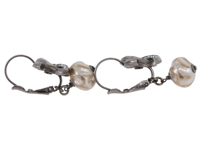 Orecchini CHANEL COCO Mark Pierce Earring metallo Silver CC Auth 189767A Argento - vista 14