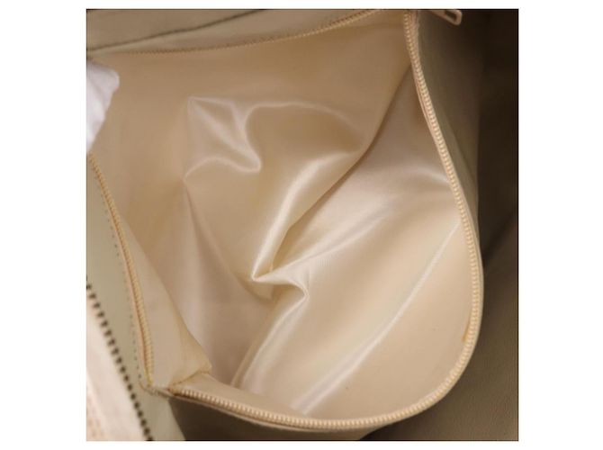 CHANEL Matelasse Shoulder Bag Lamb Skin White Gold CC Auth BA14472 Bianco D'oro - vista 23