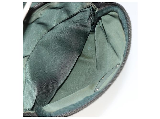 Zaino PRADA Nylon Verde Argento Auth mr2668 - vista 26