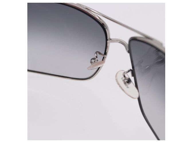Lunettes de soleil PRADA en plastique White Brown Auth BA14346 Marron Blanc - vue 15
