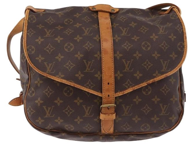 LOUIS VUITTON Borsa a Spalla Monogram Saumur 35 M42254 LV Auth bs35853 Monogramma - vista 13
