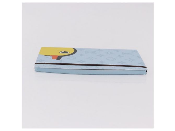 LOUIS VUITTON Notebook MM Jane Note Cover Light Blue GI1119 LV Auth 190665M - view 3