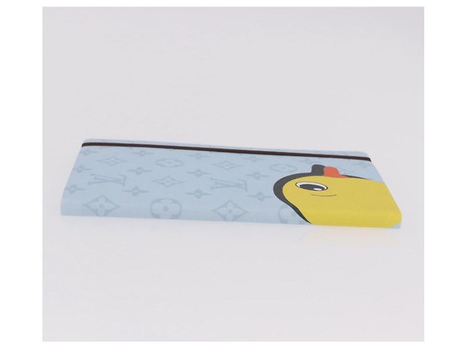 LOUIS VUITTON Notebook MM Jane Note Cover Light Blue GI1119 LV Auth 190665M - view 4