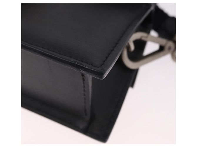 Borsa a tracolla JACQUEMUS in pelle 2way Black Silver Auth 191657V Nero Argento - vista 19