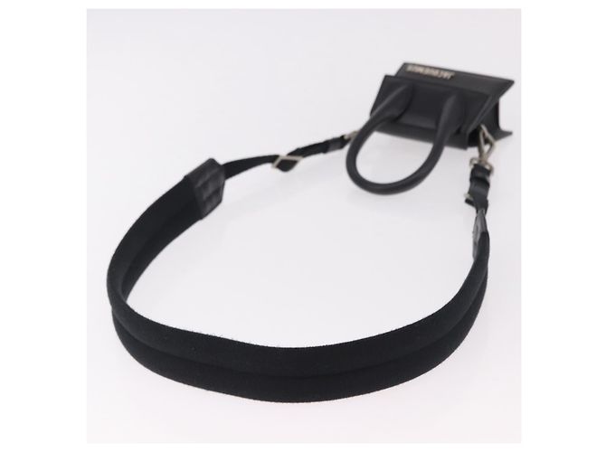 Borsa a tracolla JACQUEMUS in pelle 2way Black Silver Auth 191657V Nero Argento - vista 8