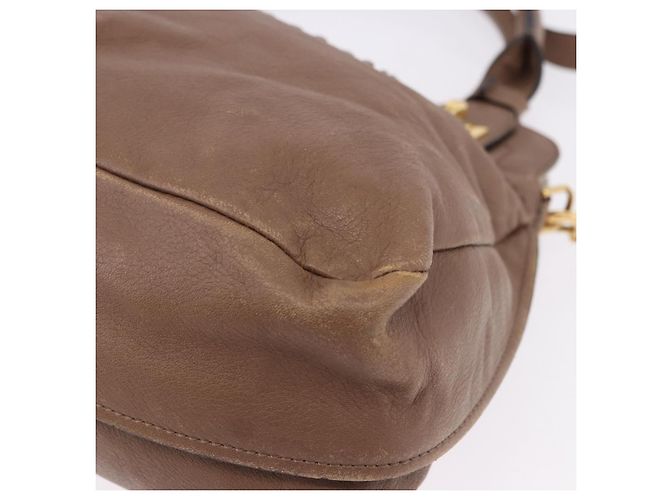 Chloé Borsa Chloe in Pelle 2way Marrone Oro Auth BA14477A D'oro - vista 16