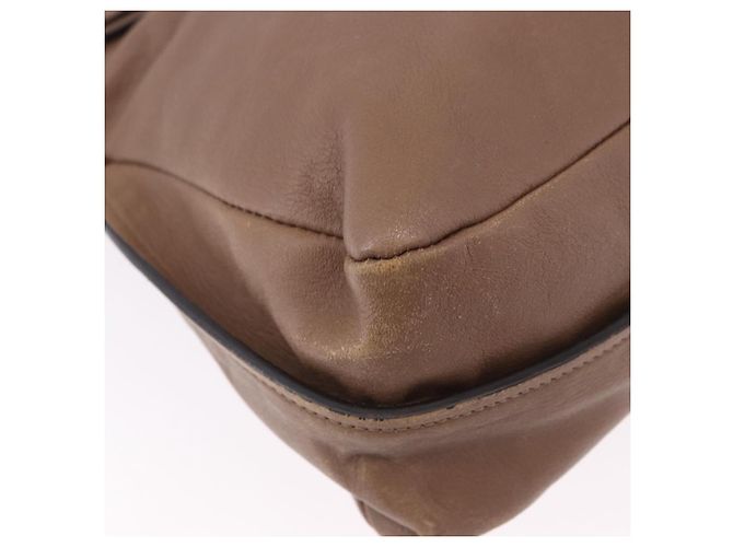 Chloé Borsa Chloe in Pelle 2way Marrone Oro Auth BA14477A D'oro - vista 17