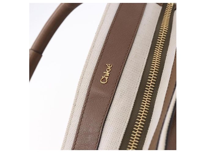 Chloé Borsa Chloe in Pelle 2way Marrone Oro Auth BA14477A D'oro - vista 19