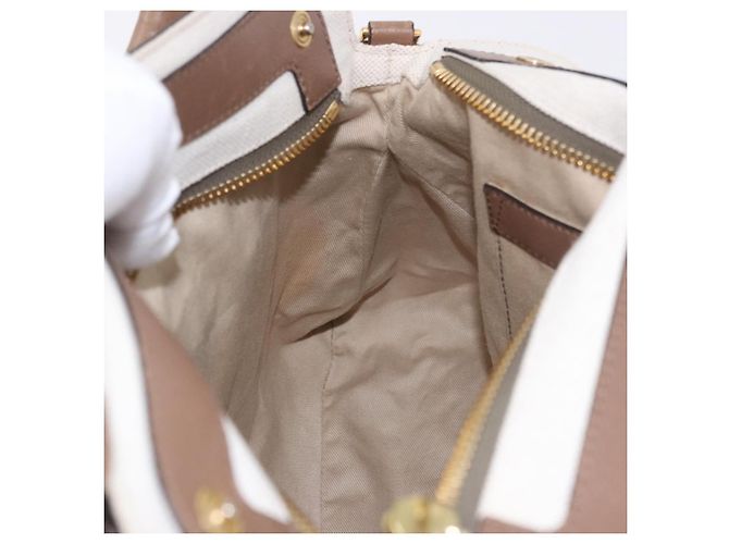 Chloé Borsa Chloe in Pelle 2way Marrone Oro Auth BA14477A D'oro - vista 23