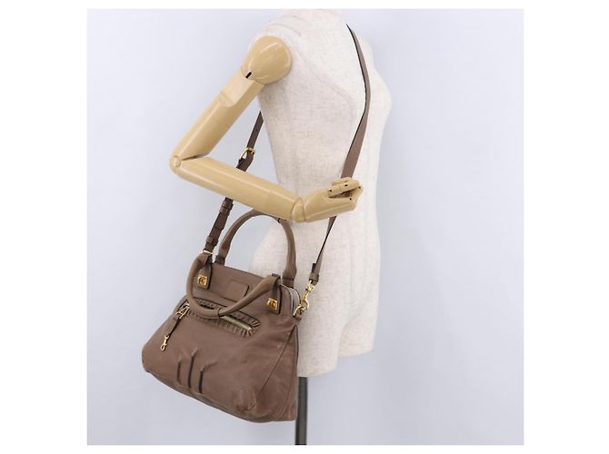 Chloé Borsa Chloe in Pelle 2way Marrone Oro Auth BA14477A D'oro - vista 26