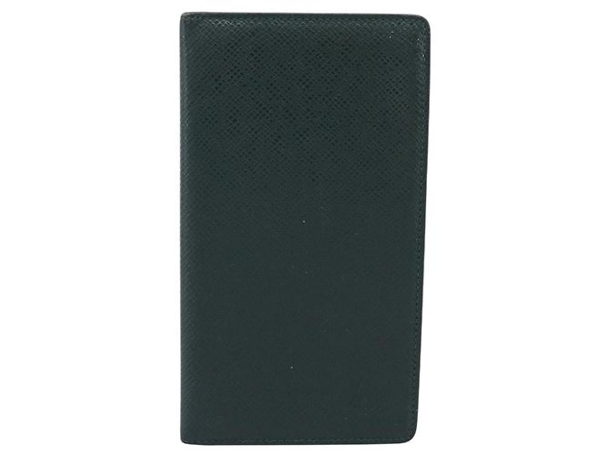 LOUIS VUITTON Tarjetero Taiga Billfold 2 Set Epicea Grizzly LV Auth 192414 Castaño - vista 2