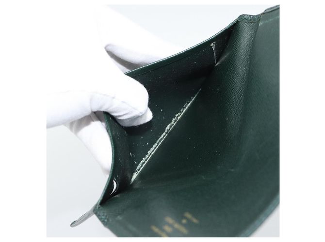LOUIS VUITTON Tarjetero Taiga Billfold 2 Set Epicea Grizzly LV Auth 192414 Castaño - vista 8