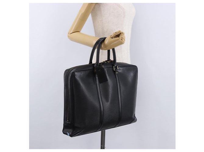 LOUIS VUITTON Epi Porte Documents Voyage Business Bag Black M40321 Auth BA14478 Nero - vista 24