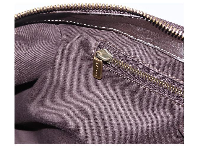 Céline Borsa Boston CELINE in tela Macadam Beige con finiture dorate Auth 192830A - vista 20