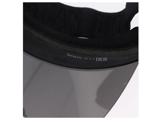 Visiera Christian Dior in plastica Nero Auth BA14500M - vista 10