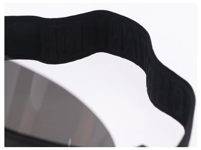 Visiera Christian Dior in plastica Nero Auth BA14500M - vista 12