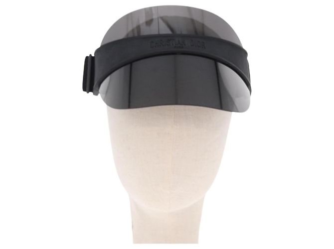 Visiera Christian Dior in plastica Nero Auth BA14500M - vista 2