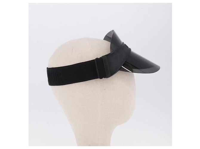 Visiera Christian Dior in plastica Nero Auth BA14500M - vista 5