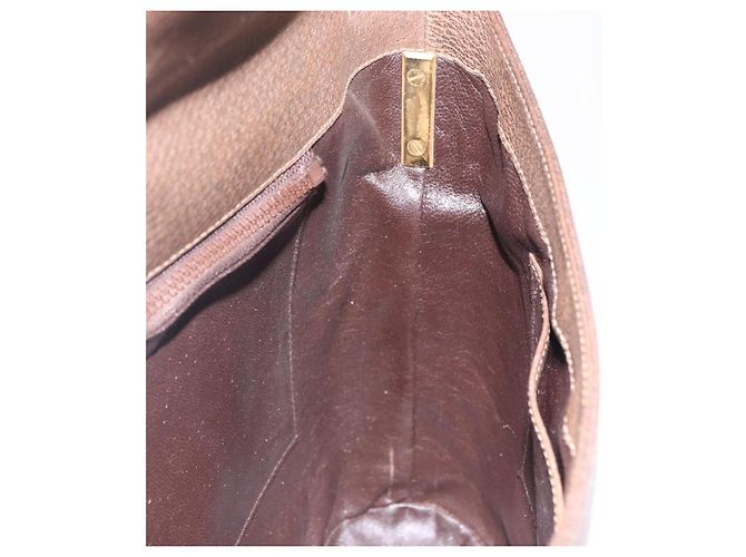Borsa a tracolla GUCCI GG Supreme Web Sherry Line PVC Beige Oro Auth 191908 D'oro - vista 19