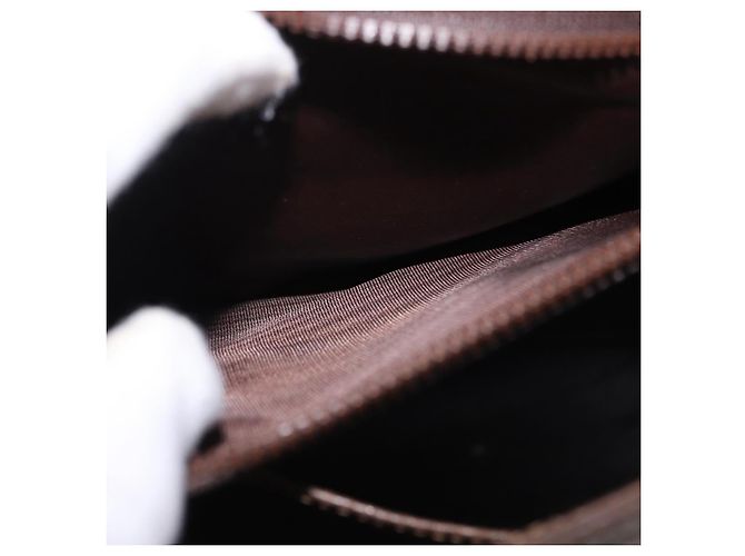 Borsa a tracolla GUCCI GG Supreme Web Sherry Line PVC Beige Oro Auth 191908 D'oro - vista 22