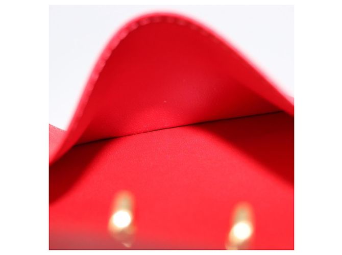 LOUIS VUITTON Monogram Vernis Agenda PM Planner Cover Red R21016 Auth BA14403 Rouge - vue 11