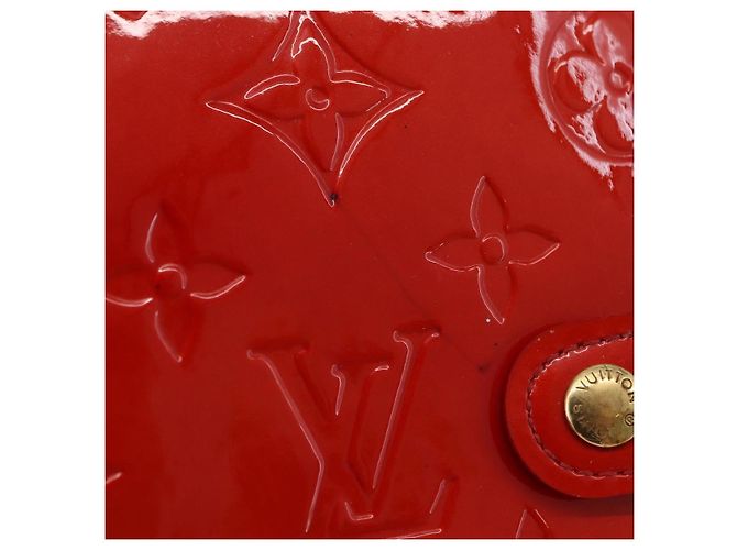 LOUIS VUITTON Monogram Vernis Agenda PM Planner Cover Red R21016 Auth BA14403 Rouge - vue 2