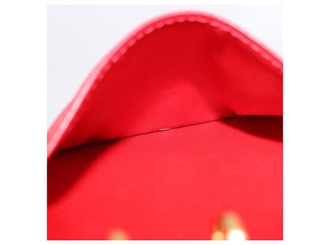 LOUIS VUITTON Monogram Vernis Agenda PM Planner Cover Red R21016 Auth BA14403 Rouge - vue 22