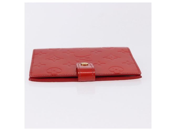 LOUIS VUITTON Monogram Vernis Agenda PM Planner Cover Red R21016 Auth BA14403 Rouge - vue 4
