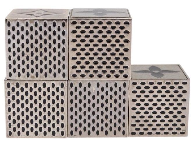 LOUIS VUITTON LV Cube Game metal Silver M99454 LV Auth 190676 Silvery - view 5