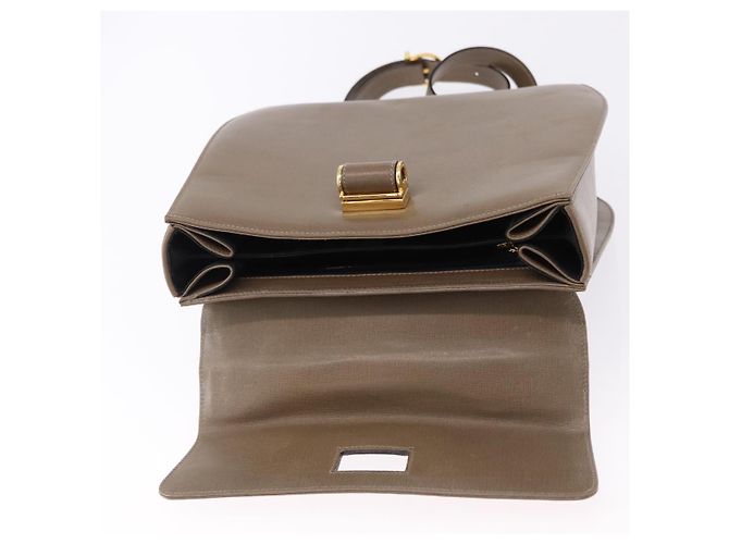 Borsa Salvatore Ferragamo Gancini in Pelle 2way Marrone Oro Auth ka5266 D'oro - vista 10