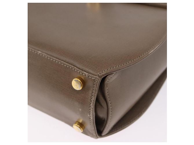 Borsa Salvatore Ferragamo Gancini in Pelle 2way Marrone Oro Auth ka5266 D'oro - vista 16