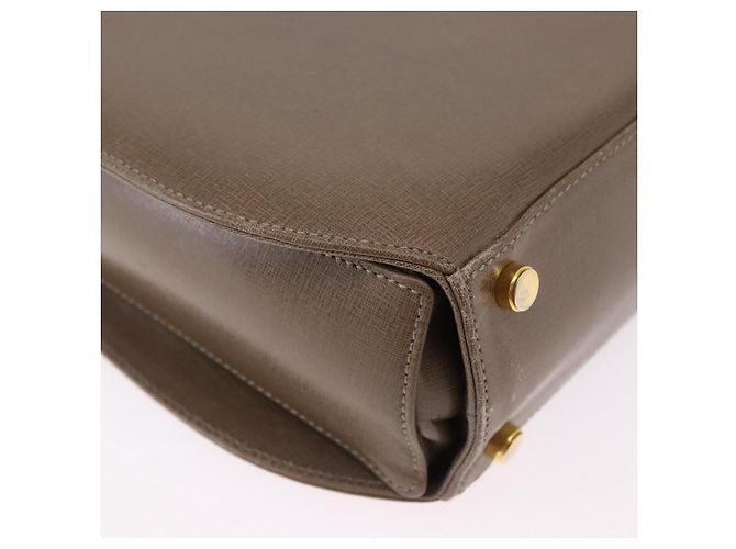 Borsa Salvatore Ferragamo Gancini in Pelle 2way Marrone Oro Auth ka5266 D'oro - vista 17